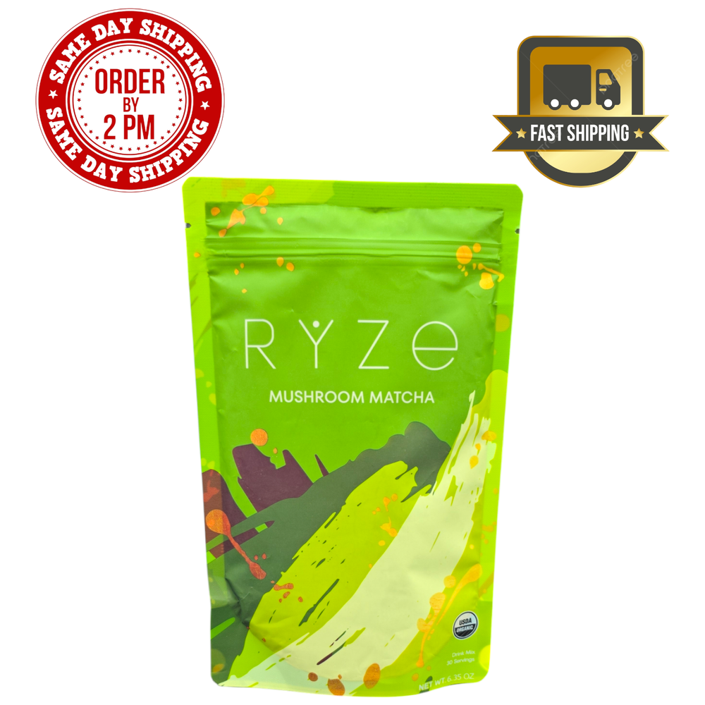 ORGANIC RYZE Mushroom Matcha Coffee 30 Servings-6.35 Oz US