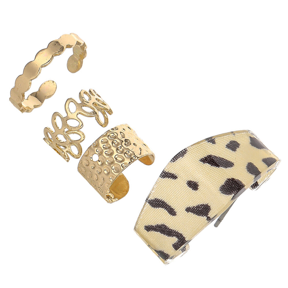 4 Pcs Non-Piercing Ear Cuff Bangles Trendy Body Jewelry Earrings