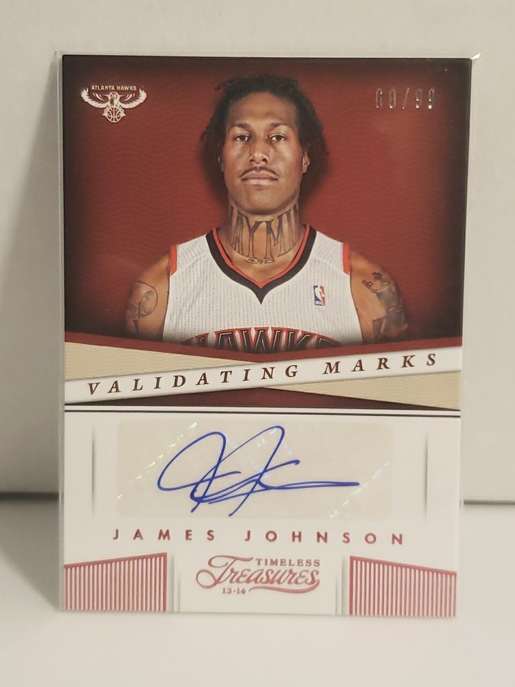 2013-14 Panini Timeless Treasures Validating Marks Ruby #49 James Johnson 60/99