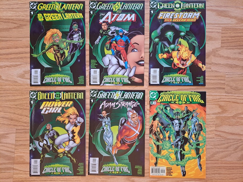 DC Comics Green Lantern Circle of Fire #2 plus all 5 One-Shots 2000 VF/NM
