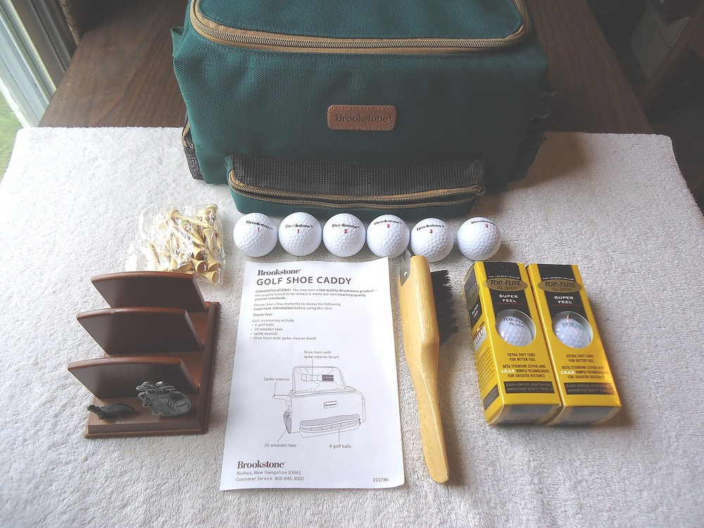 Brookstone Golf Shoe Caddy Bundle Great Fathers Day Gift-image