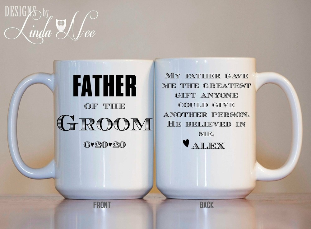 Father Of The Groom Mug Father Of The Groom Gift Personalized Gift For Father Of
