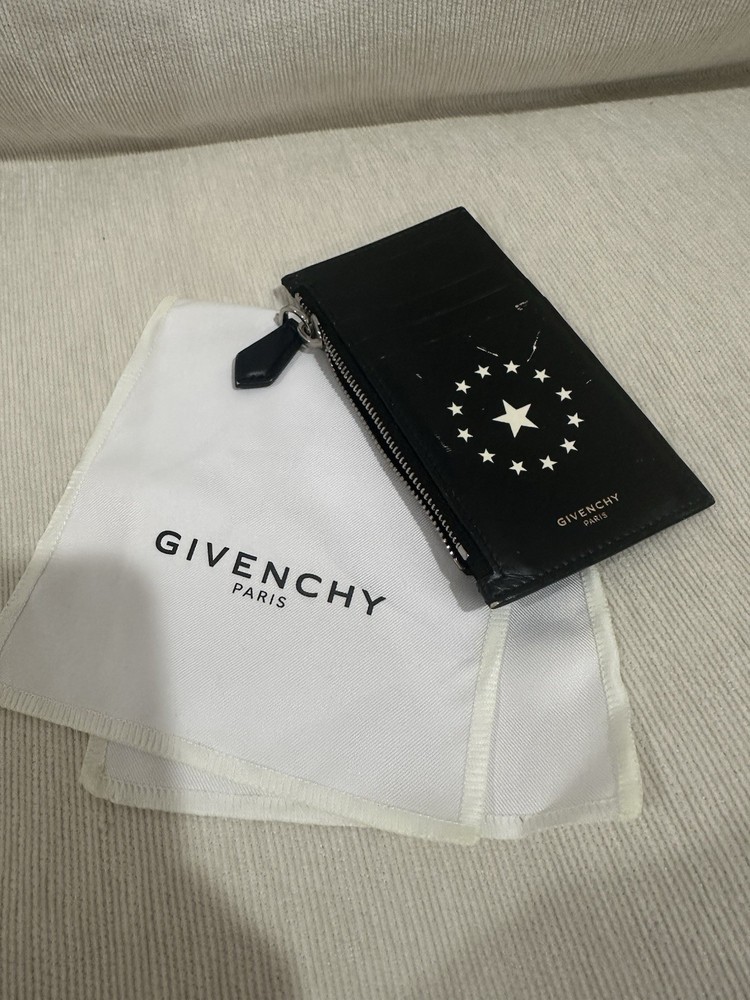 Givenchy Paris Star Black Wallet