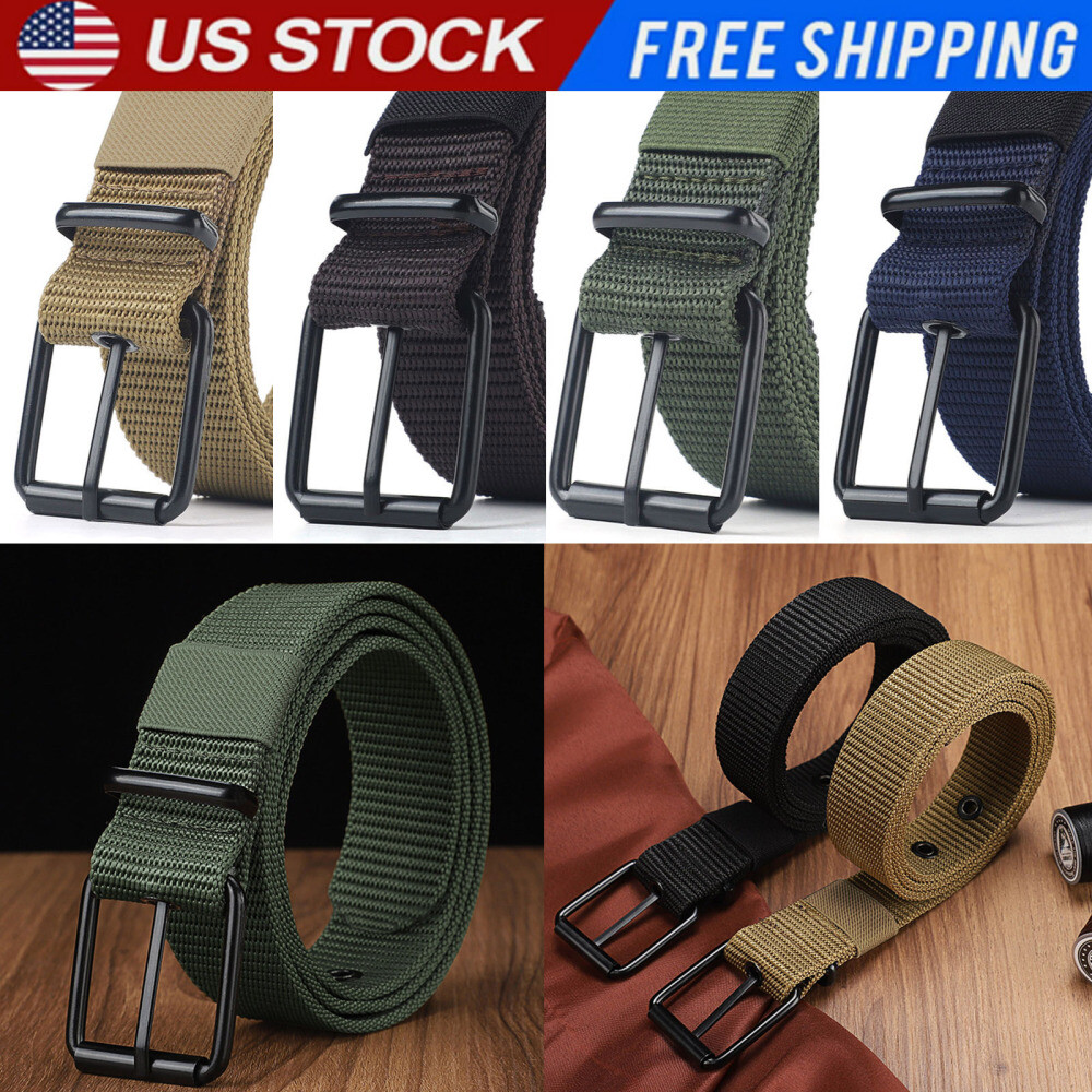 Boys Men Nylon Casual Golf Belt Sturdy Lengthen Decorative Tactical Jeans Belts