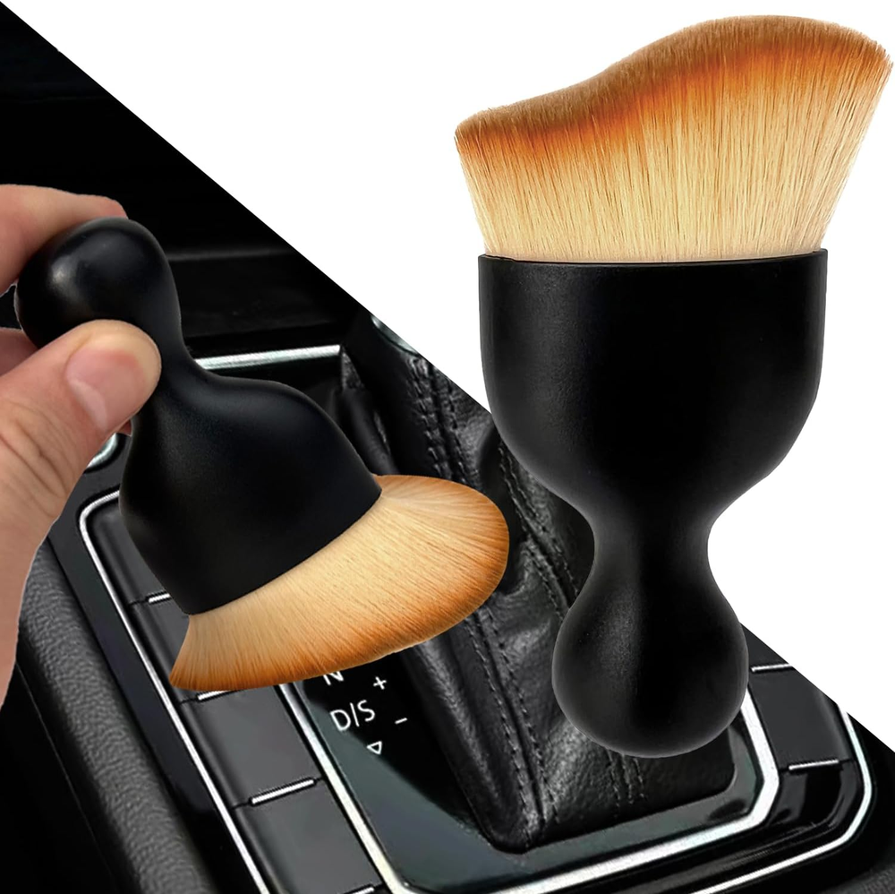 Car Interior Dust Brush, Auto Detailing Brush, Soft Bristles Car Cleaning Brushe