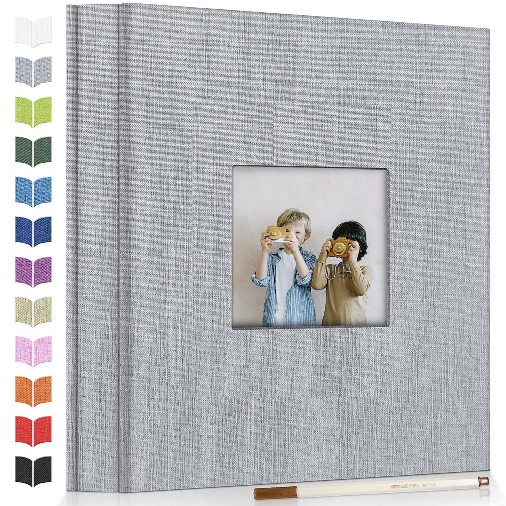 Photo Album Self Adhesive Scrapbook Album for 3x5 4x6 5x7 8x10 Pictures,40 Pa...