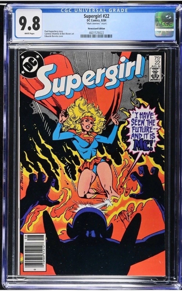 Supergirl #22 - CGC 9.8 - Rare Mark Jewelers Variant DC Comics 1984