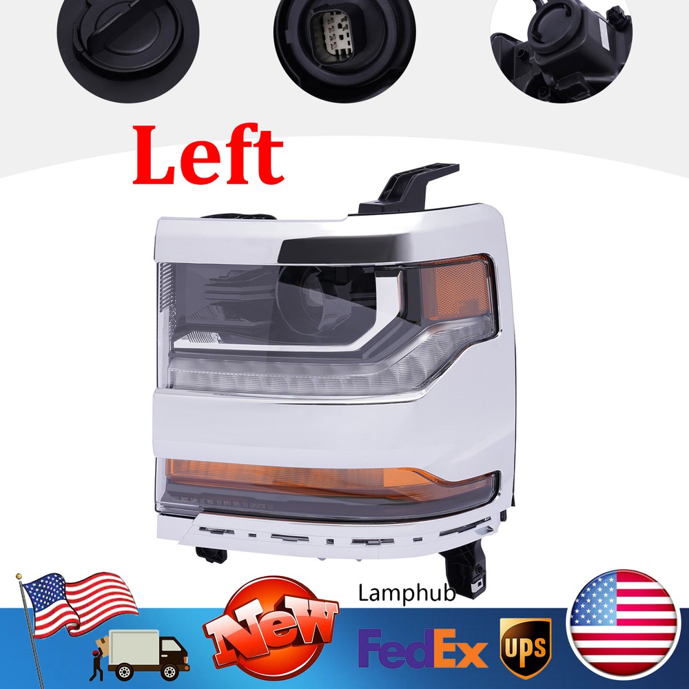 2016-2019 Chevy Silverado 1500 Driver Side HID Xenon Headlamp