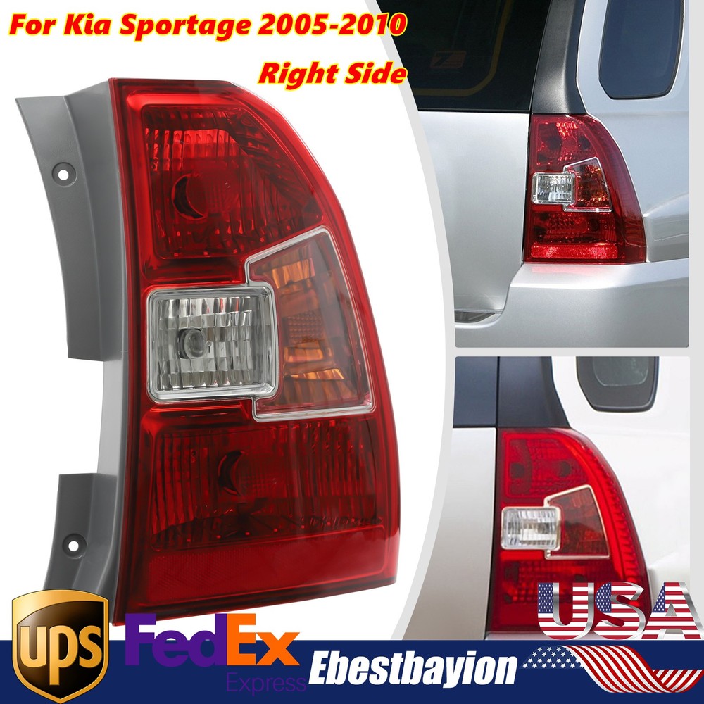 For 2005-2010 Kia Sportage Tail Light Halogen Rear Brake Lamp Passenger Side RH