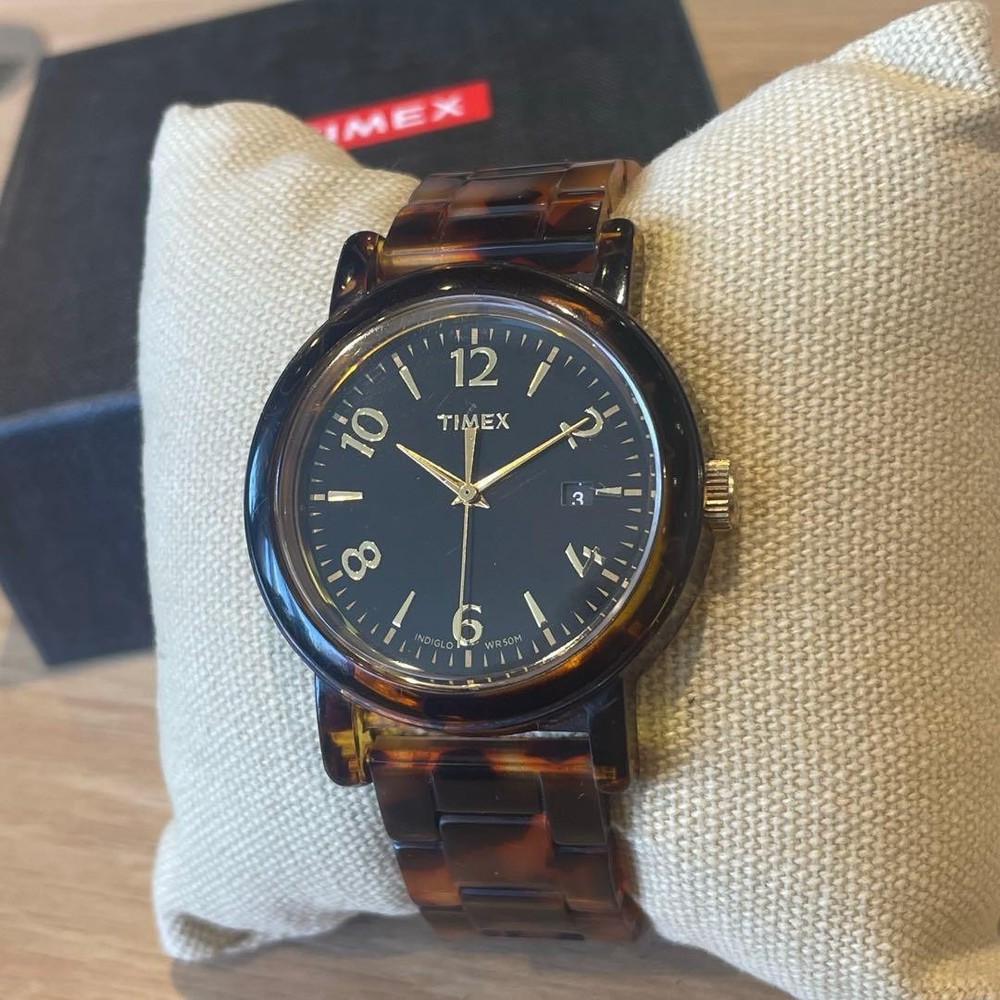 Timex Oversize Camper Watch Tortoise Shell Genuine Rare Authentic Vintage