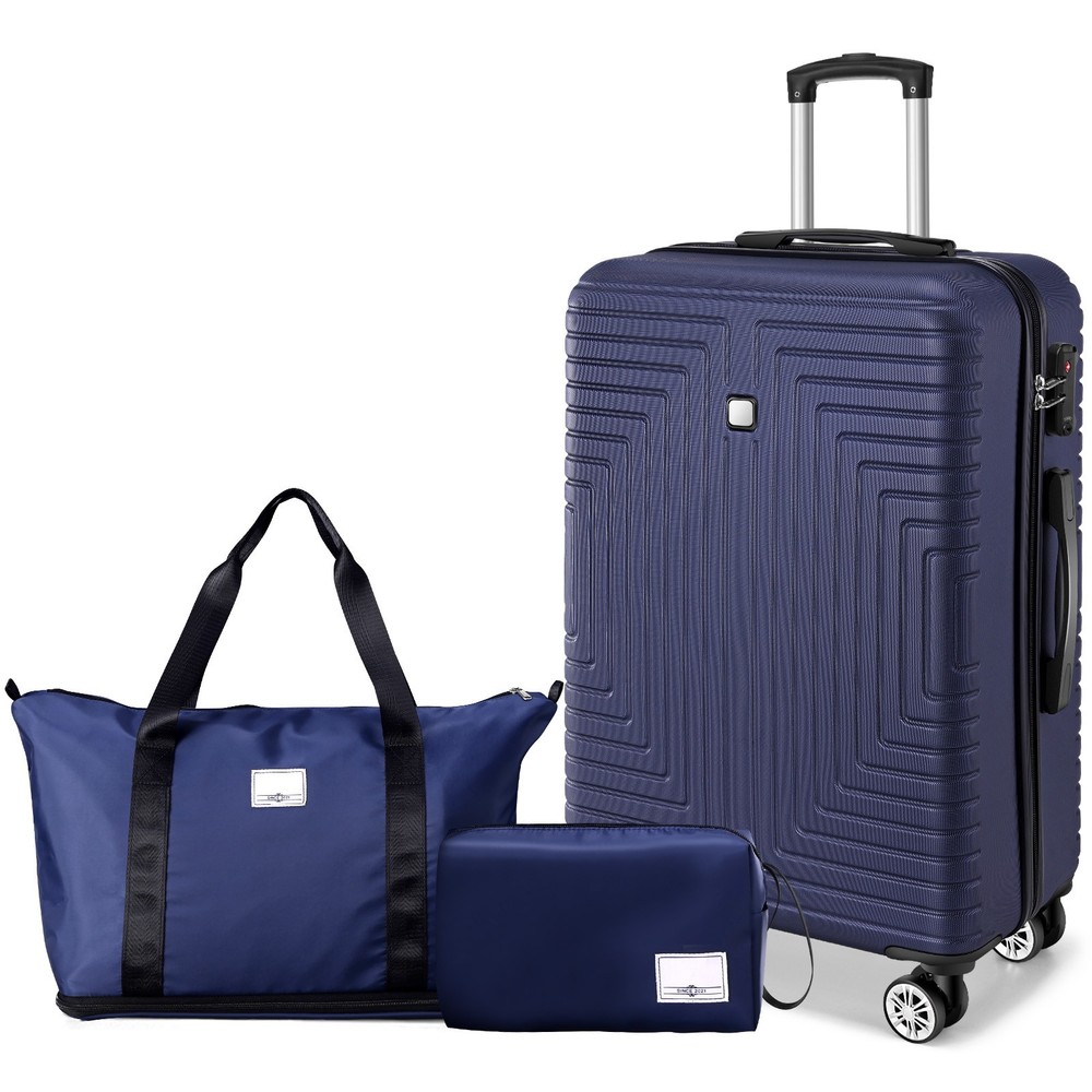 Luggage Sets 3 Piece Hard Shell Suitcases ABS+PC with TSA Lock, Carry on Bags