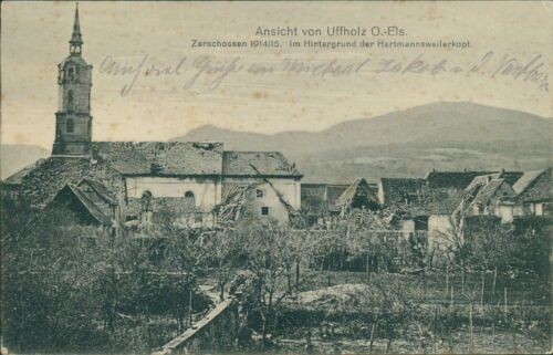 Ansichtskarte Uffholz Ober-Elsass 1915 (b147)