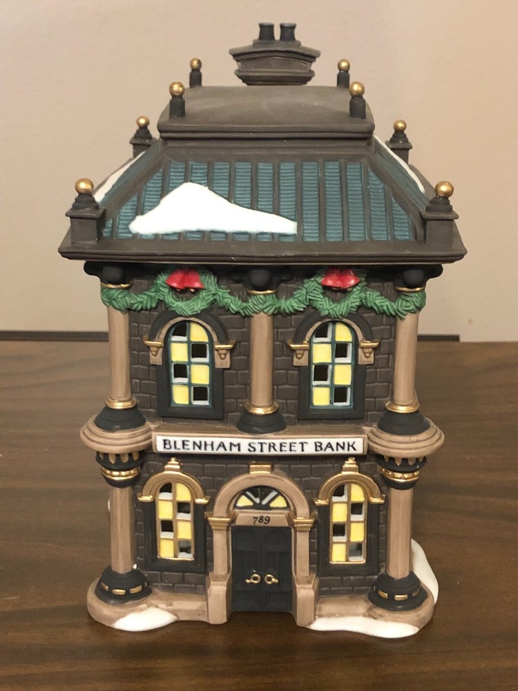 Department 56 Dickens Village Blenham Street Bank Collectible