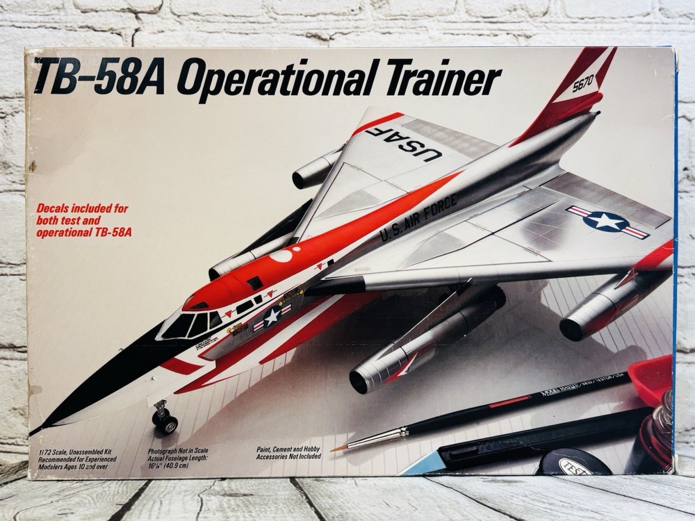 1:72 Italeri Convair TB-58A Operational Trainer Model Kit 676 New Open Box