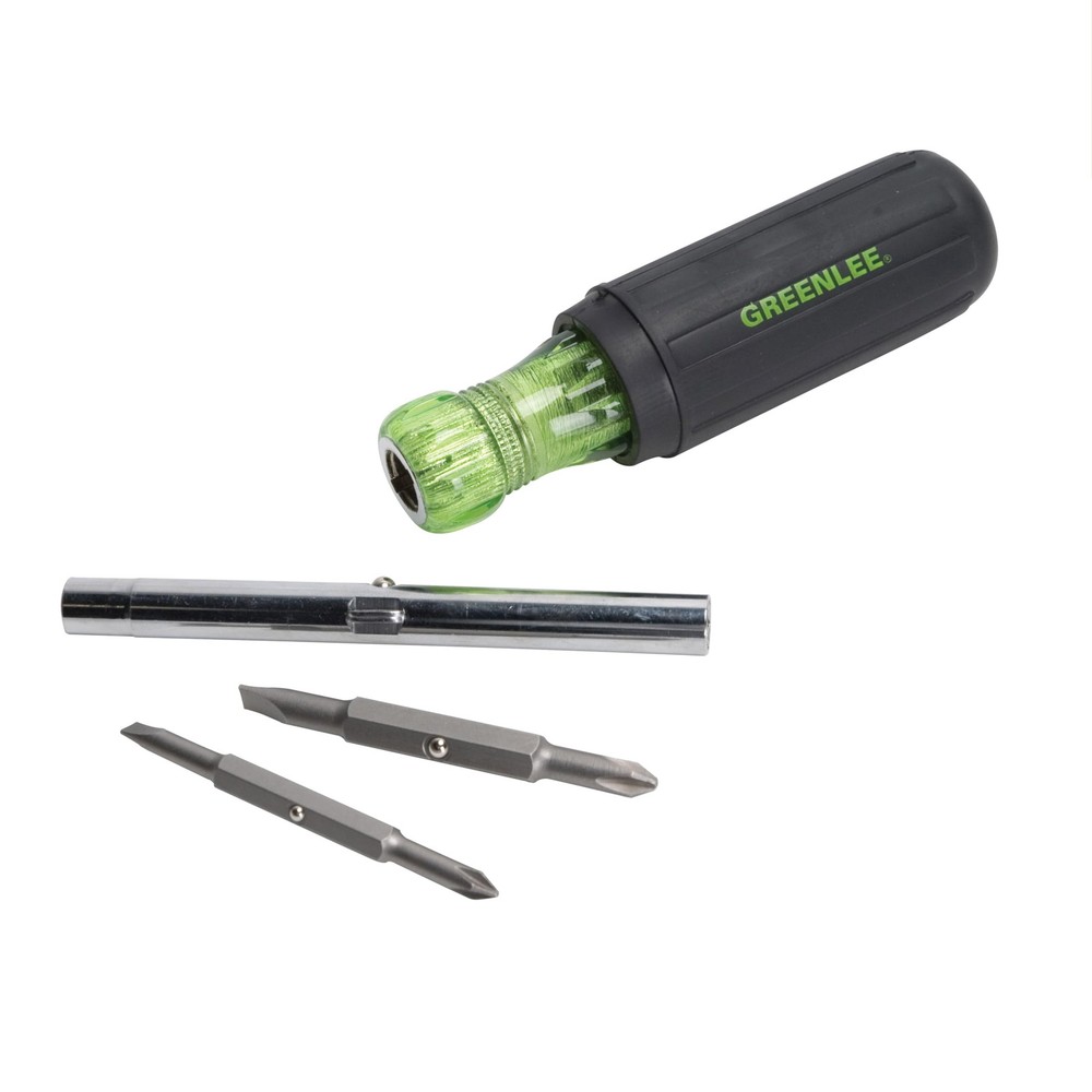 0153-42C 6-in-1 Multi-Tool Screwdriver with Flat-Tip, Phillips, and Hex Bits