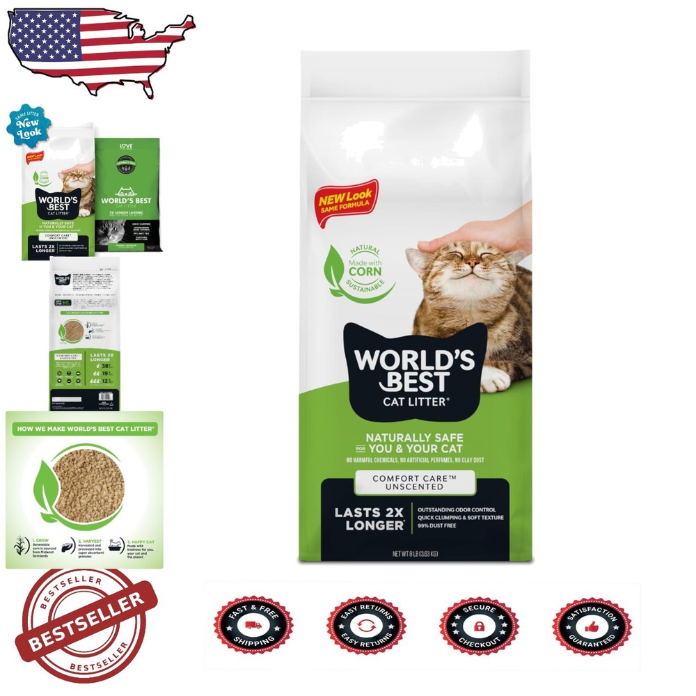 Comfort Care Quick-Clumping Cat Litter - 8 lbs for Superior Odor Control