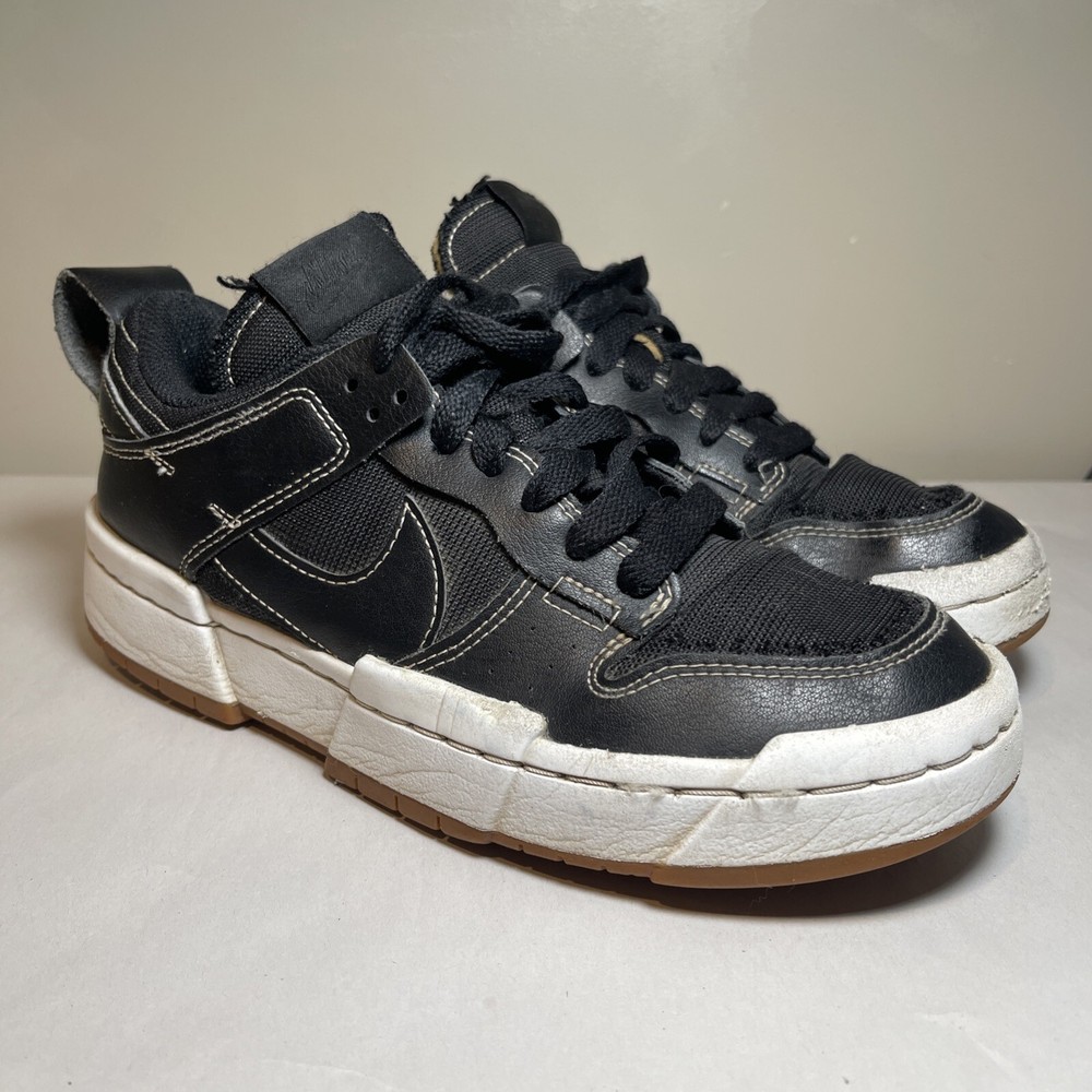 Nike Dunk Low Disrupt Womens Size 8 Shoes Black Fossil Sneakers