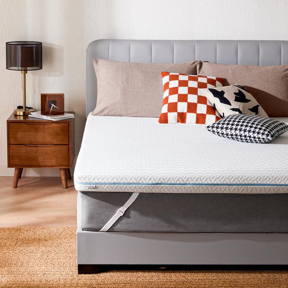 Cooling Gel-Infused Queen 3-Inch Memory Foam Mattress Topper for Enhanced Comfort and Support
