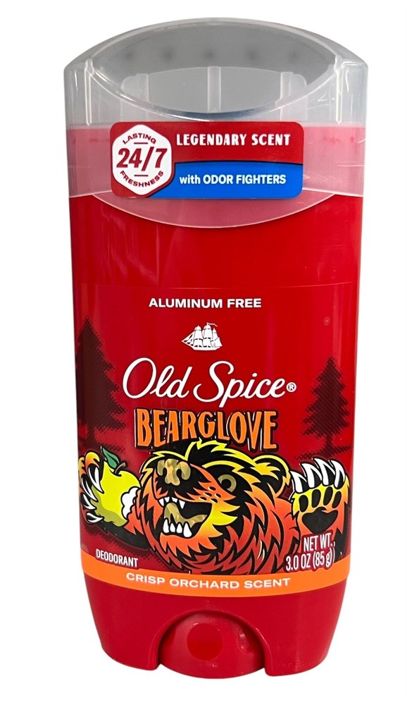 Old Spice Bearglove Crisp Orchard Scent Deodorant 3 oz