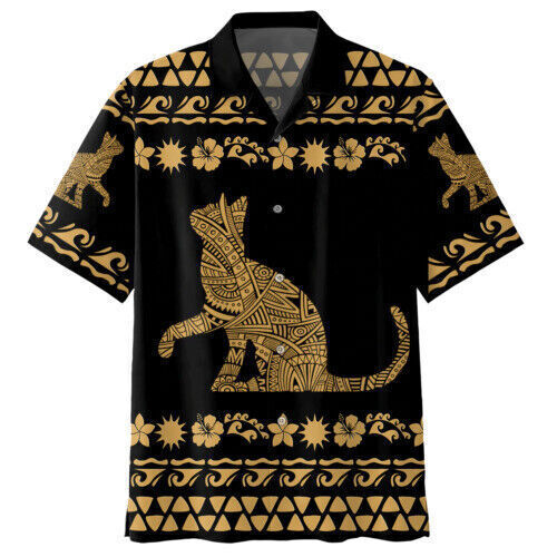 Cat Lovers Tribal Pattern 3D Hawaiian All Over Print Best Price for Mothers Day