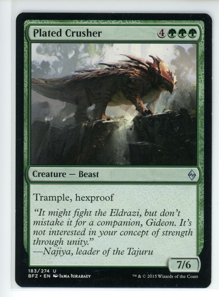PLATED CRUSHER Battle for Zendikar #183 BFZ(LP)(MTG)
