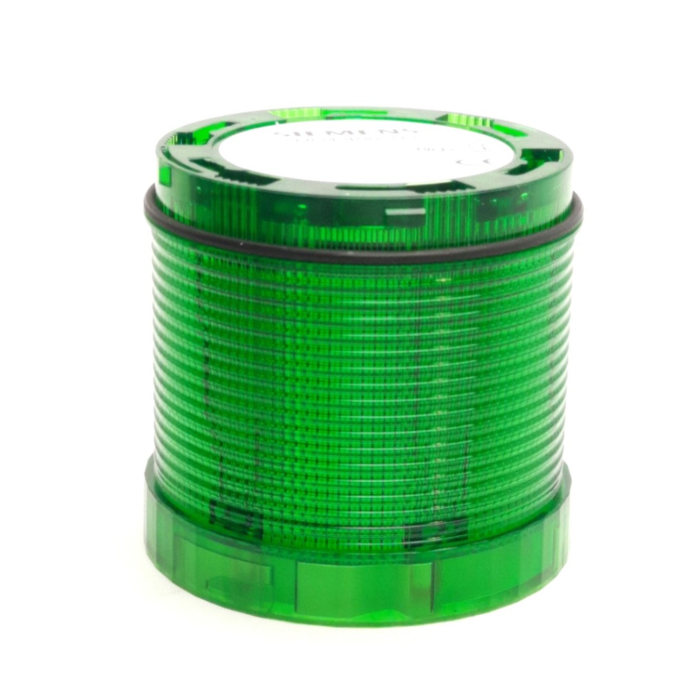 Siemens 8WD4 400-1AC Stack Light W/ EM/12-24-G, Green, ø70mm, 24V Bulb