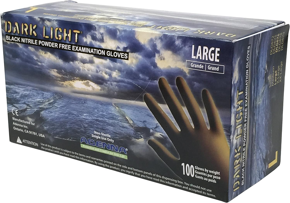 Heavy Duty 9 Mil Dark Light Disposable Nitrile Gloves for Work