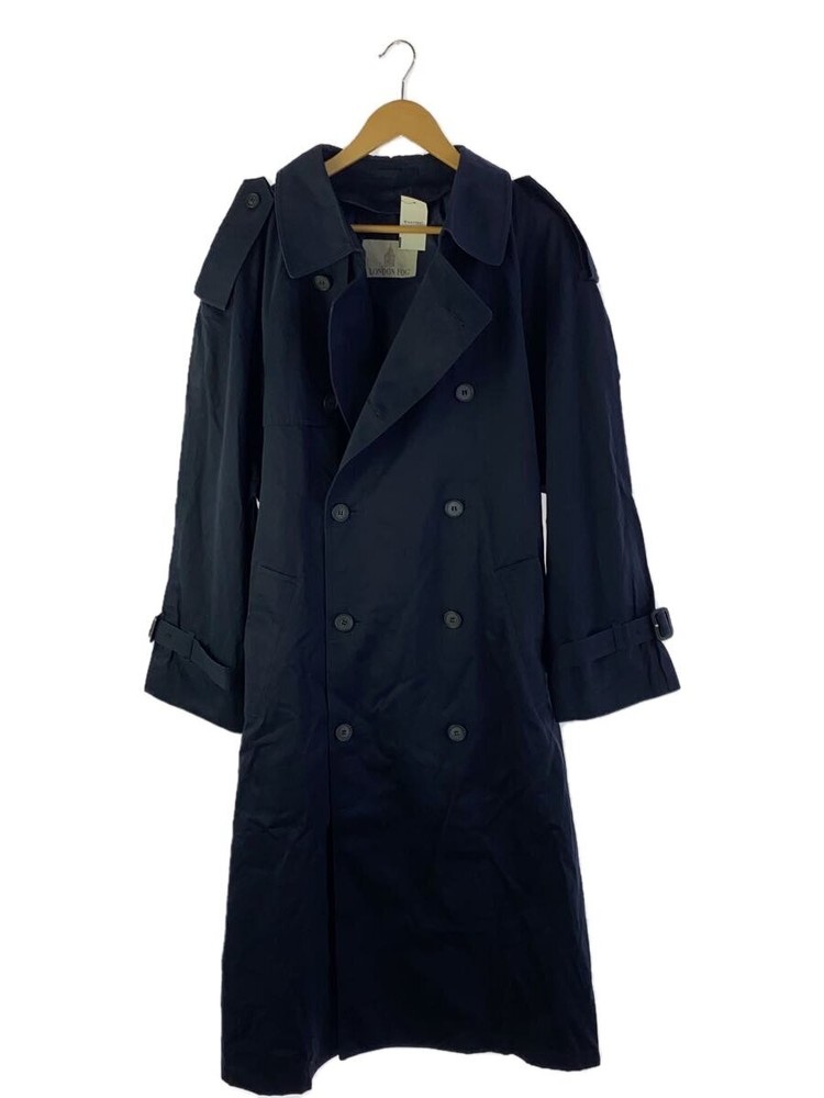 London Fog Trench Coat/-/-/Nvy/Plain 2733