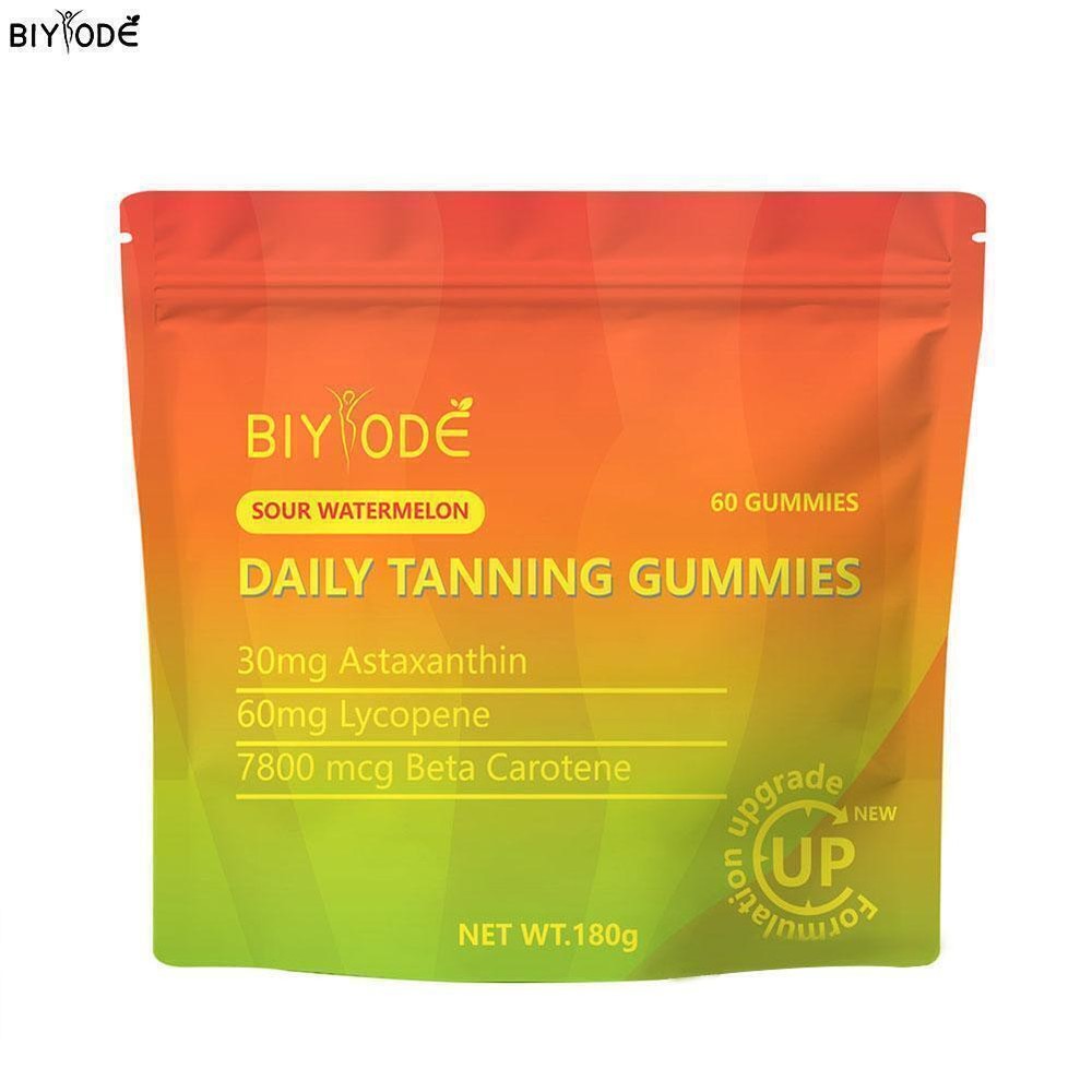 1-3pcs Tanning Gummies with Beta-Carotene and Lycopene US