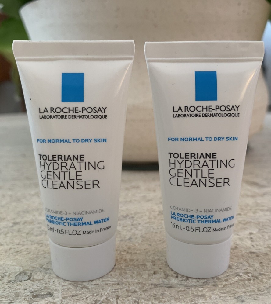 2-Pack La Roche-Posay Toleriane Hydrating Gentle Cleanser Mini 15ml/0.5oz