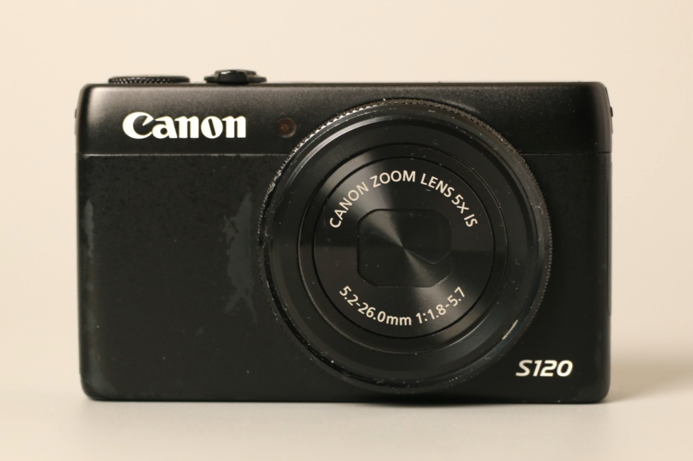 Canon PowerShot S120 12.1MP Digital Camera Black Tested From Japan English OK