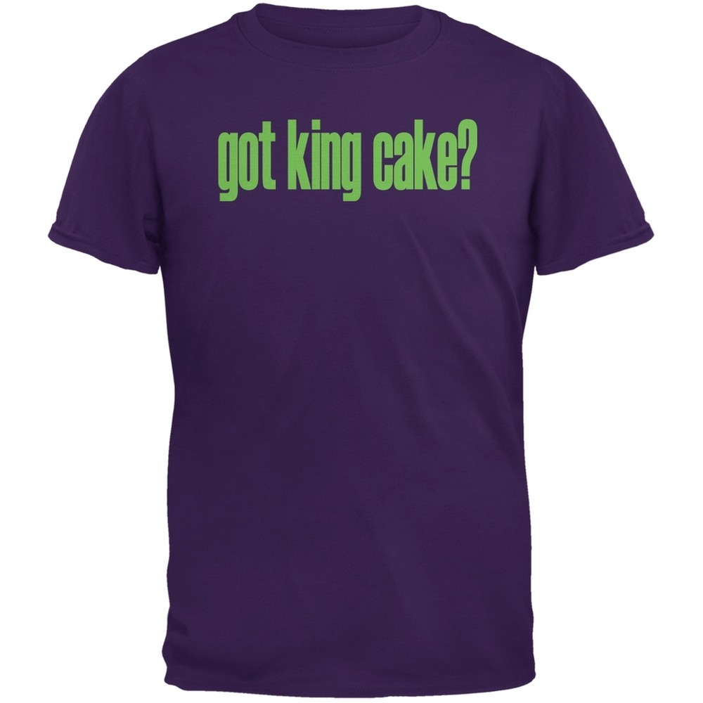 Mardi Gras Got King Cake Purple Adult T-Shirt