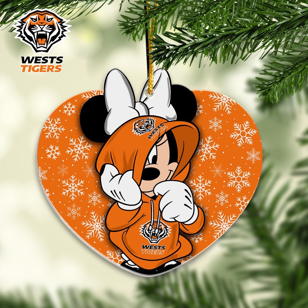 Wests Team Tigers Christmas Mouse Ornament Gifts For Fans