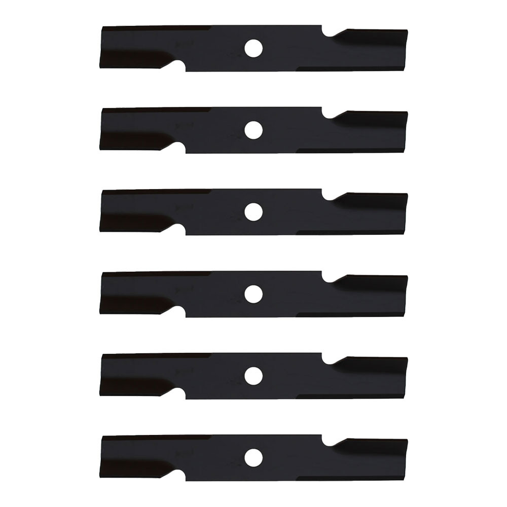 (6) Cuchillas de cortacésped de elevación alta para cortacésped Exmark Zero Turn 48