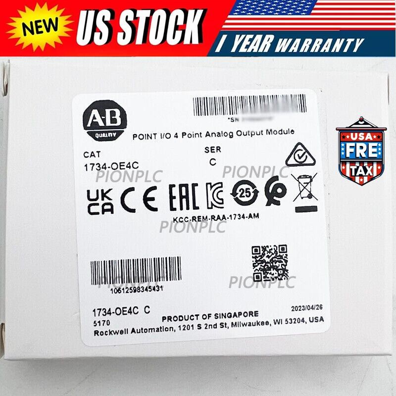 1 PCS Allen Bradley 1734-OE4C SER C POINT I/O 4 Point Analog Output Module New