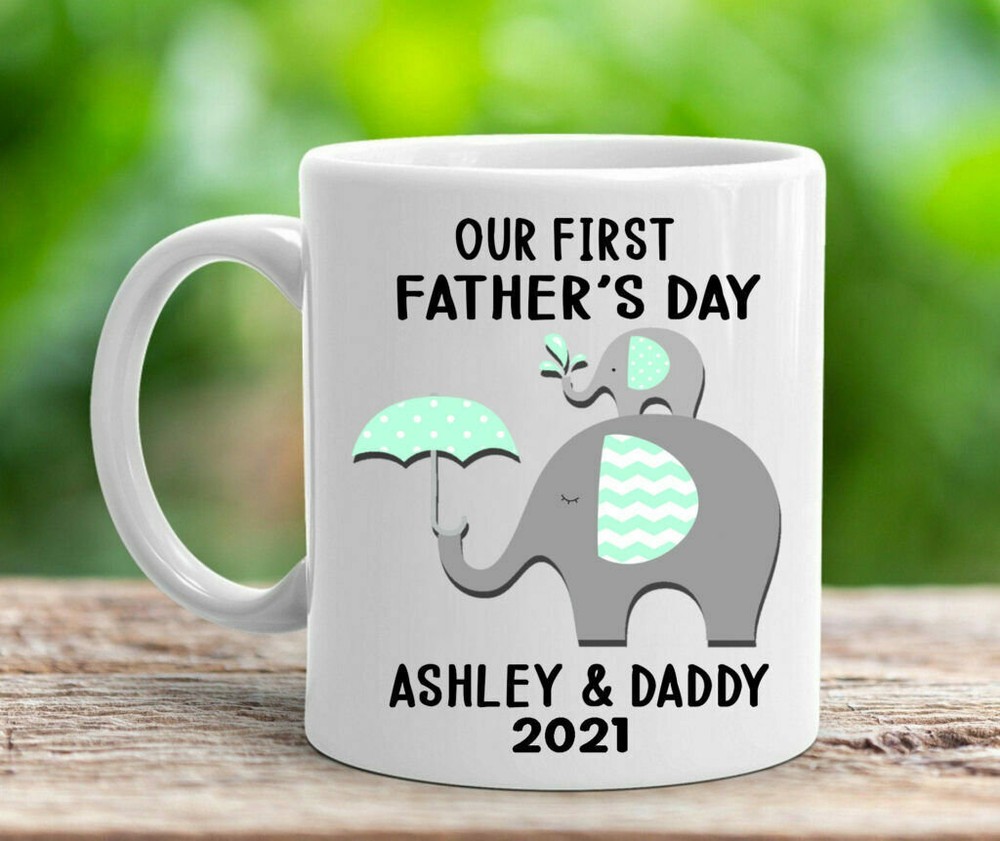 Personalized Our First Father's Day Mug New Dad Mug Daddy To Be Father's Day