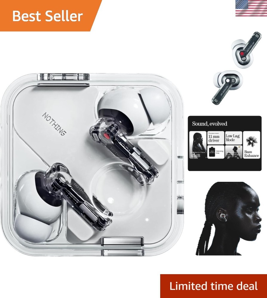 Ear Wireless Earbuds with ChatGPT Integration, Smart ANC, Hi-Res Audio with L...