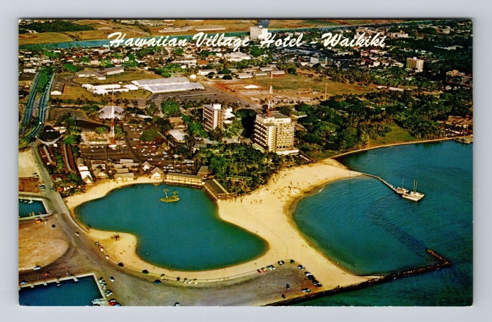 Waikiki HI-Hawaii, Hawaiian Village Hotel, Vintage Postcard