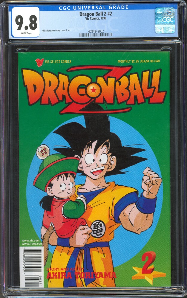 Dragon Ball Z Vol 2 CGC 9.8 Viz 1998 Goku Gohan Cover Akira Toriyama