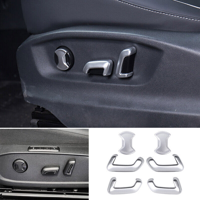 For Volkswagen ID.4 2022-2023 Silver Seat Adjust Handle Switch Button Cover Trim