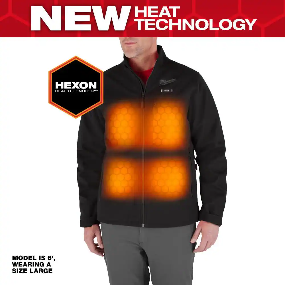 Men's M12 12V Heated TOUGHSHELL Jacket in Black - Size X-Large