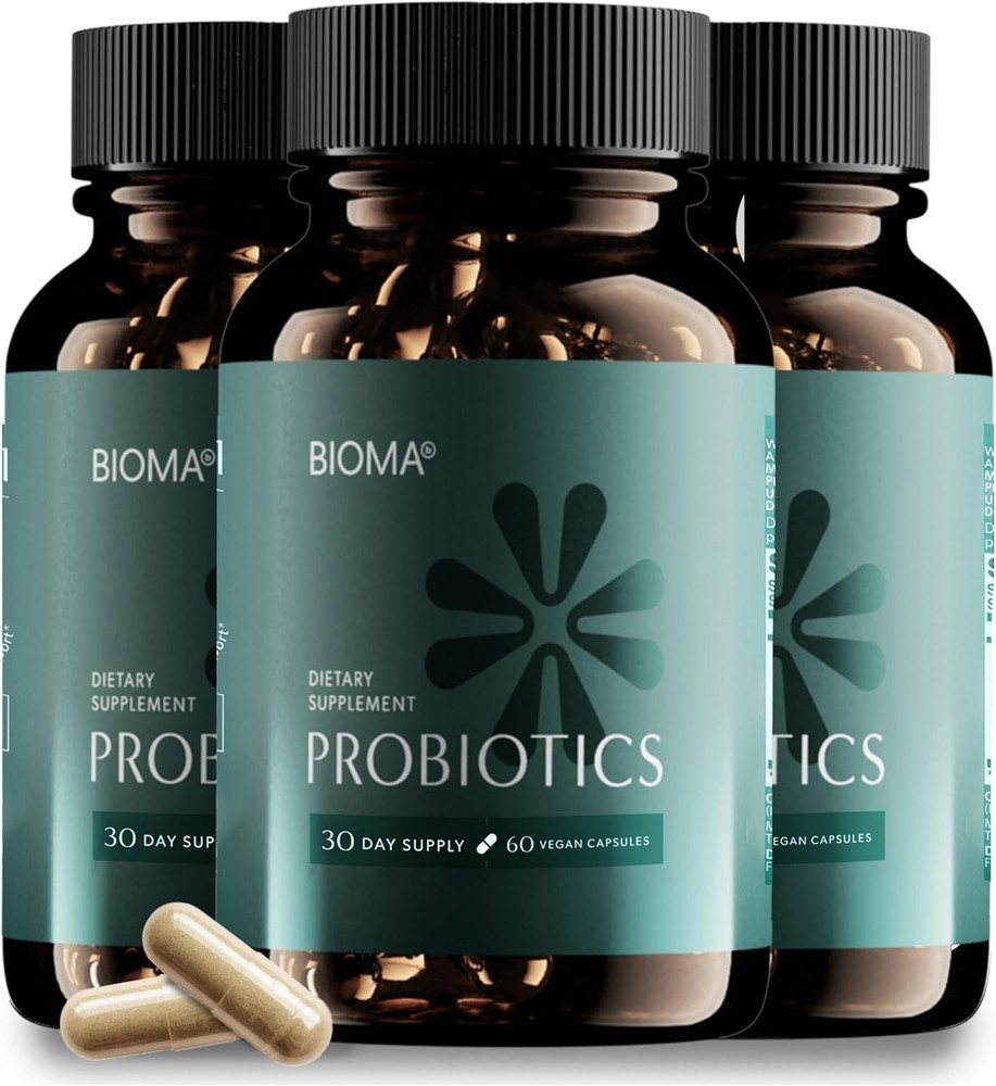 3Packs BIOMA Probiotics Digestive Health Gut Support for Men & Women 60 Capsules