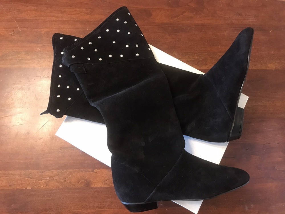 60% Off Midnight Stud Leather Boots by Dlang - Christmas Sale USA-image