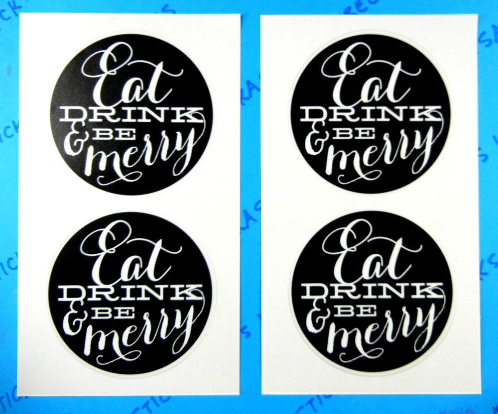 Me & My Big Ideas Eat Drink & Be Merry Stickers Sheets Set Of 2
