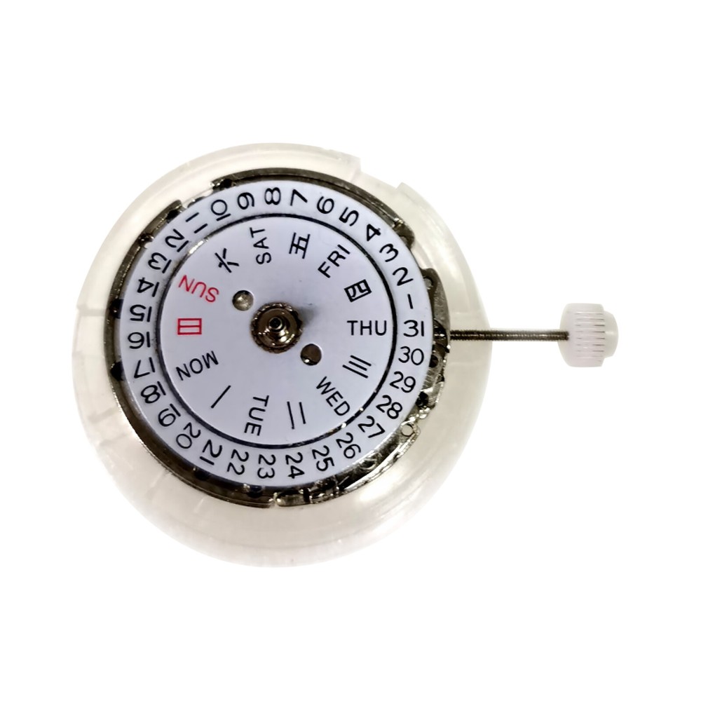 Double Calendar 3 Hands Watch Movement Parts for 2813 8205 8200 Replacement