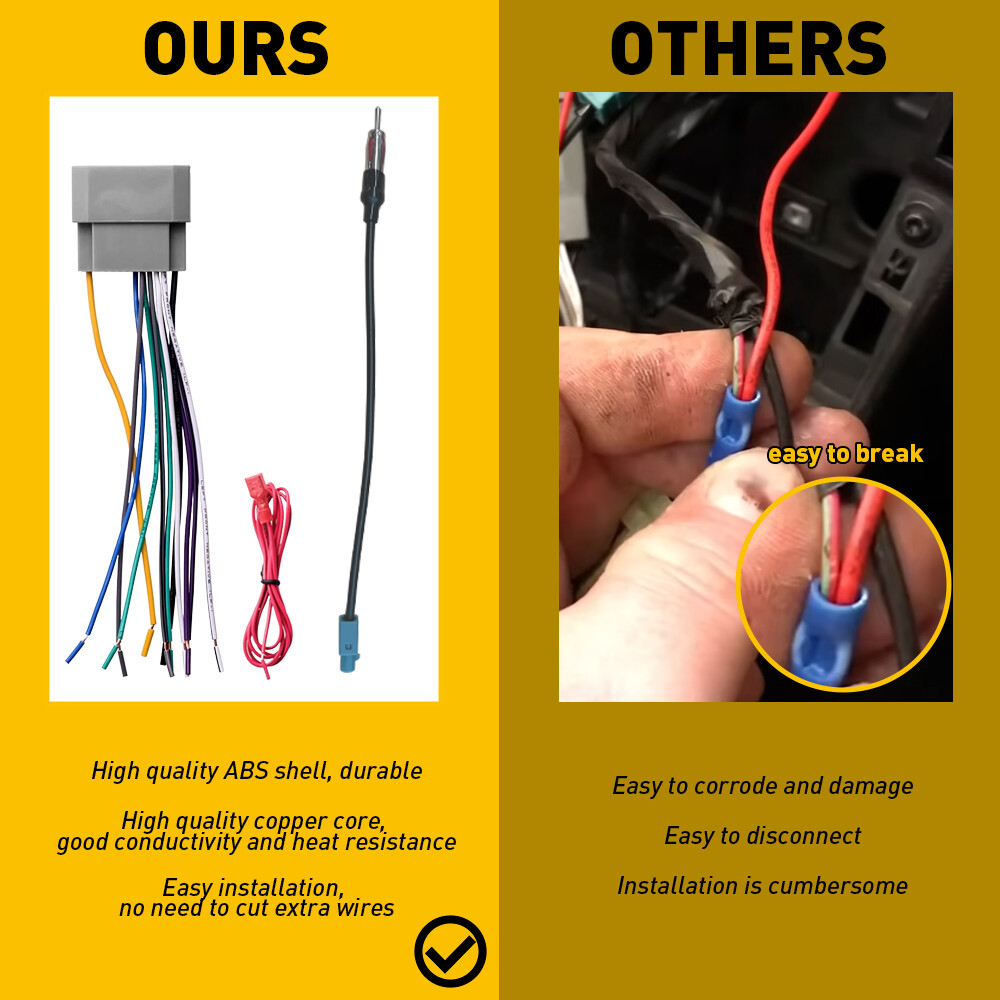 2008-16 Dodge Grand Caravan Stereo Wiring Harness Adapter & Antenna