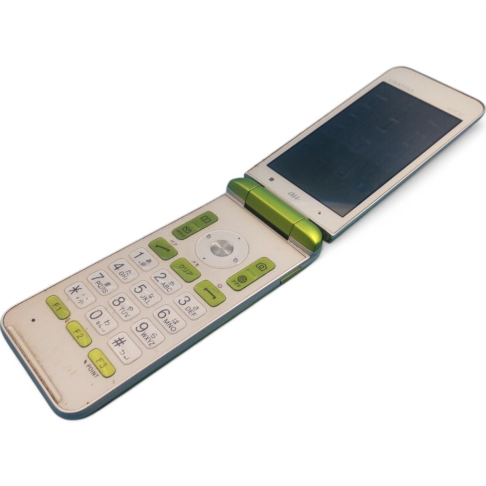 KYOCERA KYF37 Green GRATINA 4G Wifi Android Flip Phone SIM Unlocked SIM Free