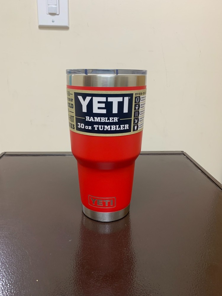 Yeti Rambler 30oz Tumbler Rescue Red - New - Free Shipping