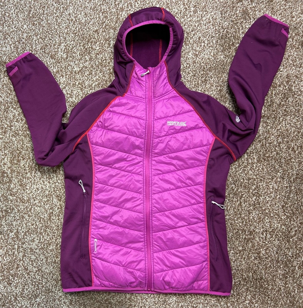 REGATTA Ladies Jacket Warmloft Pink Padded Sports coat Thumbholes UK Size 18 XL