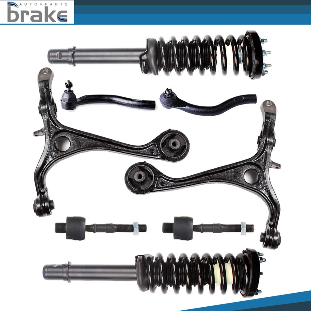 8Pcs Suspension Kit for 03-07 Honda Accord Acura 2.4L - Struts Control Arms Tie Rods